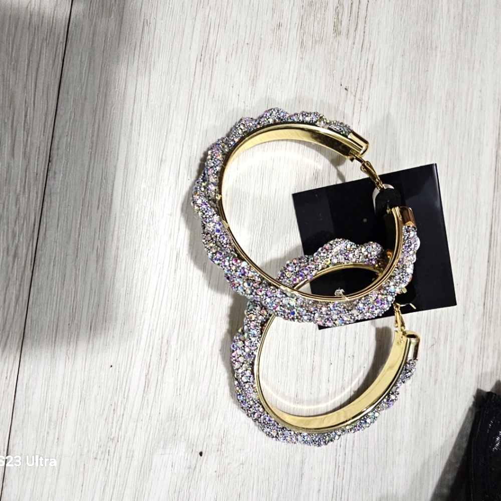 New year sequin earrings